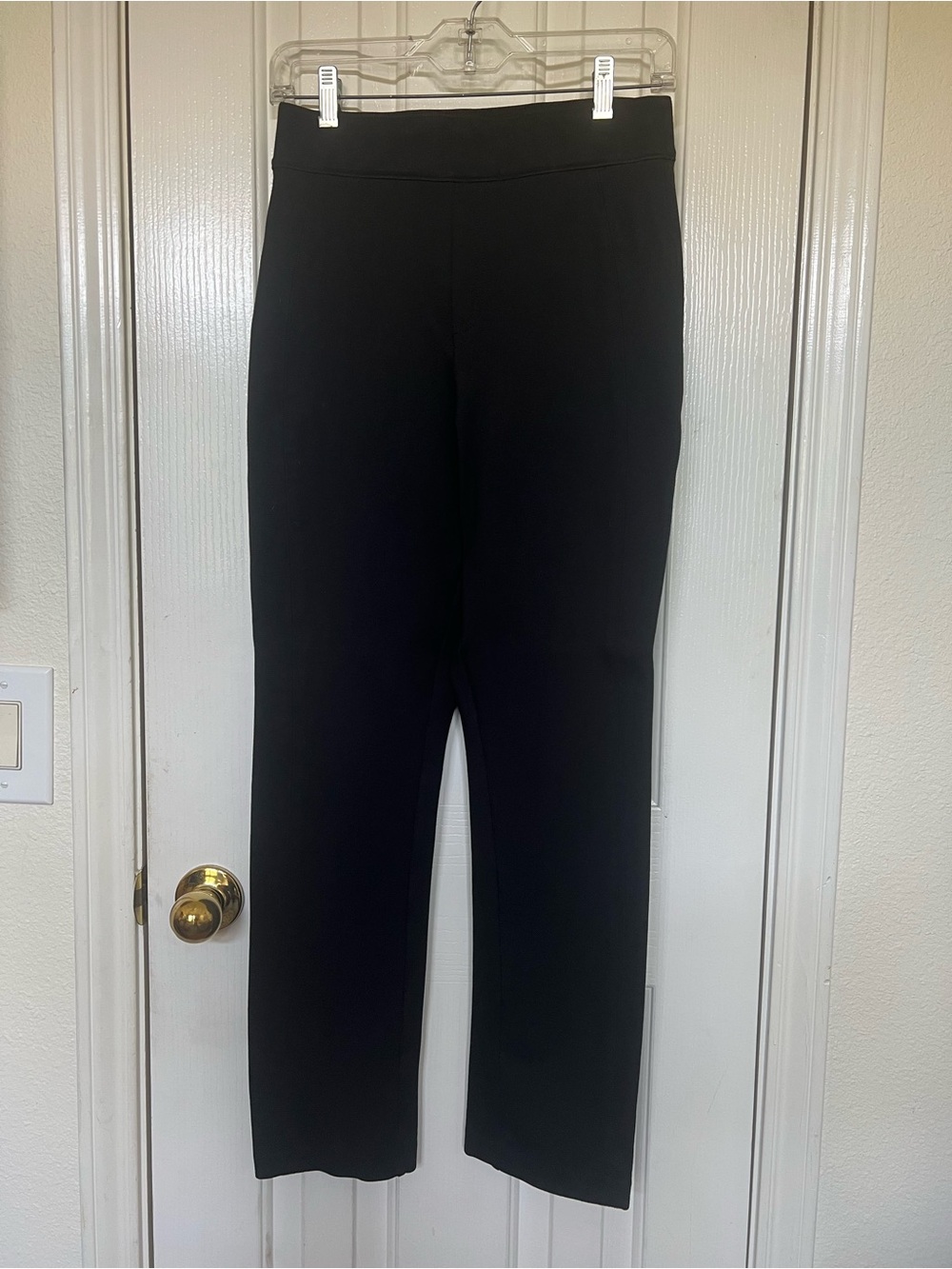 SPANX Black Straight-Leg Ponte Pants